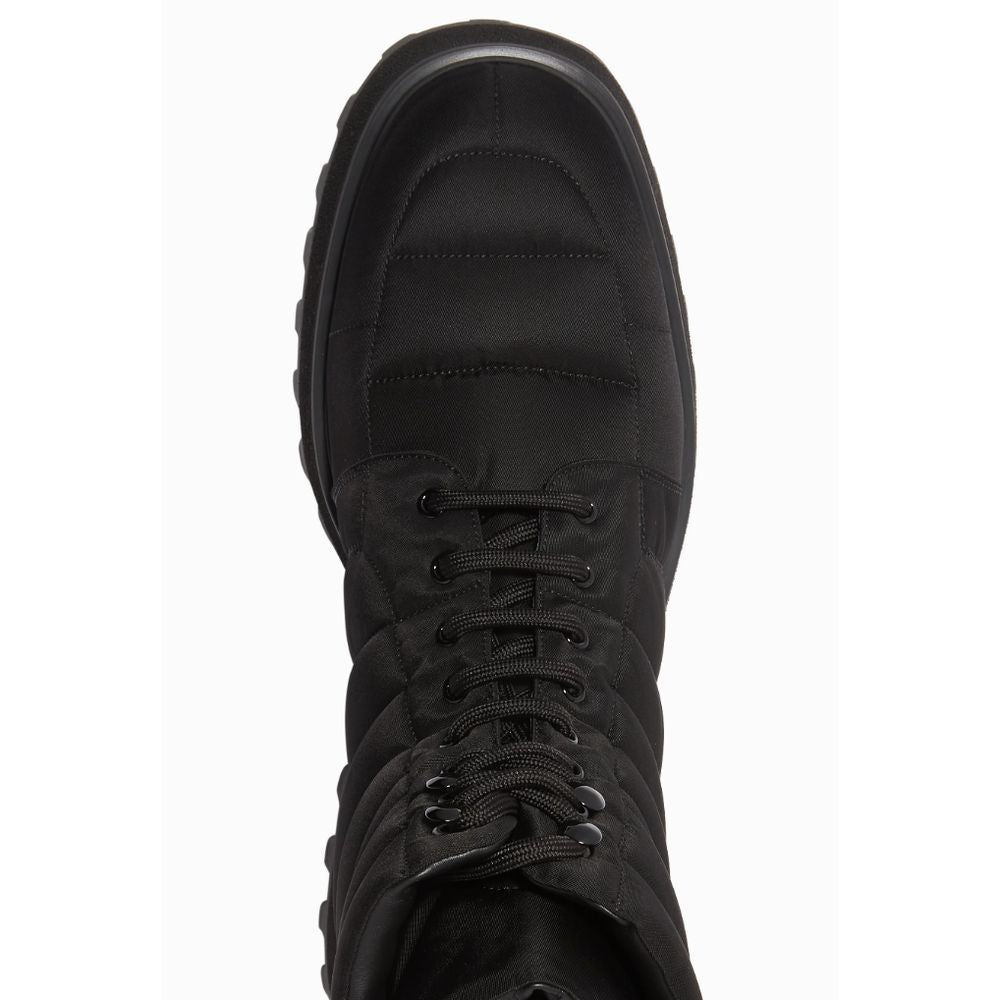 Dolce & Gabbana Black Nylon Men Boot Dolce & Gabbana