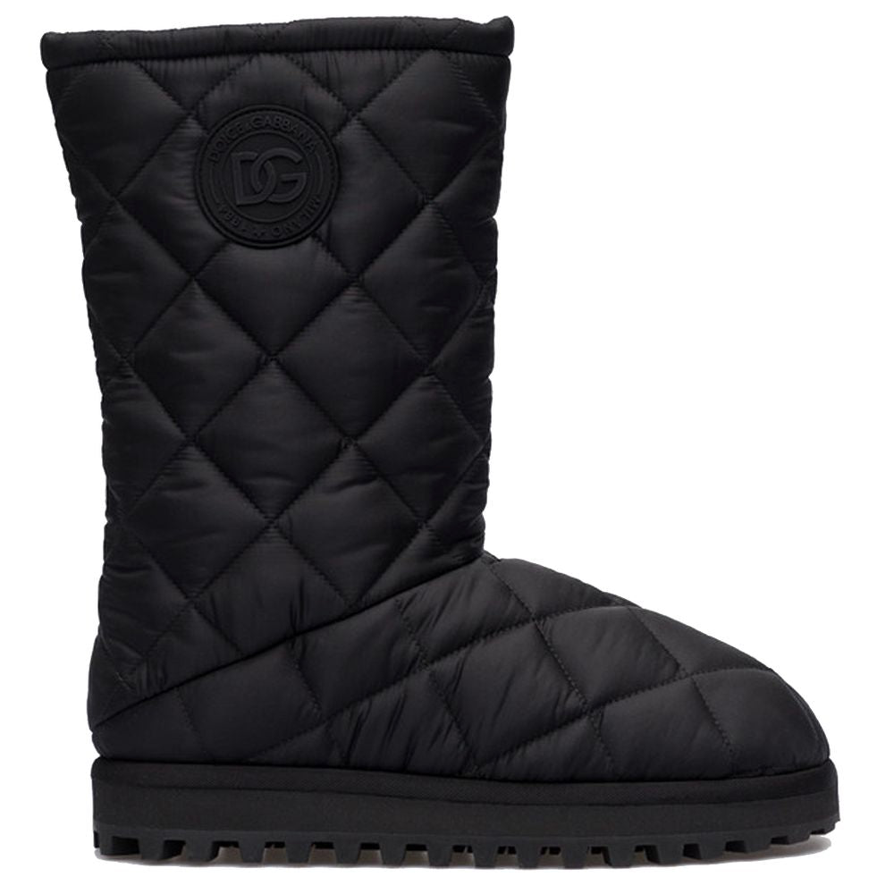 Dolce & Gabbana Black Nylon Men Boot Dolce & Gabbana
