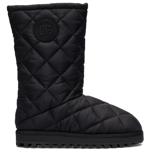 Dolce & Gabbana Black Nylon Men Boot Dolce & Gabbana
