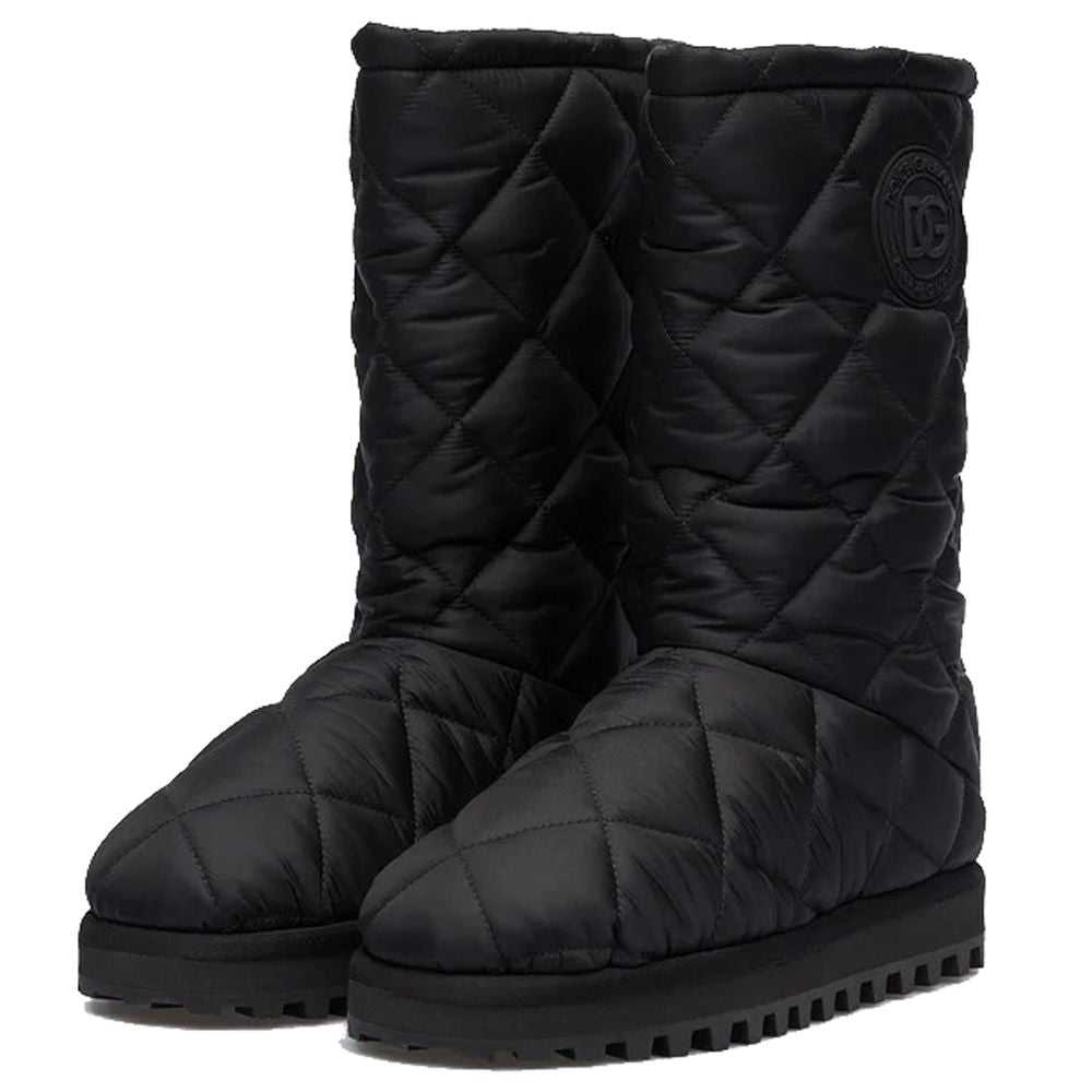Dolce & Gabbana Black Nylon Men Boot Dolce & Gabbana