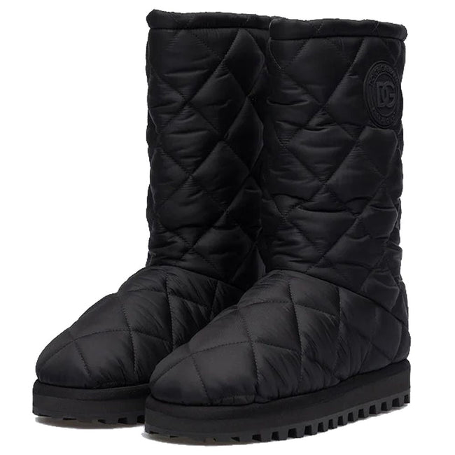 Dolce & Gabbana Black Nylon Men Boot Dolce & Gabbana