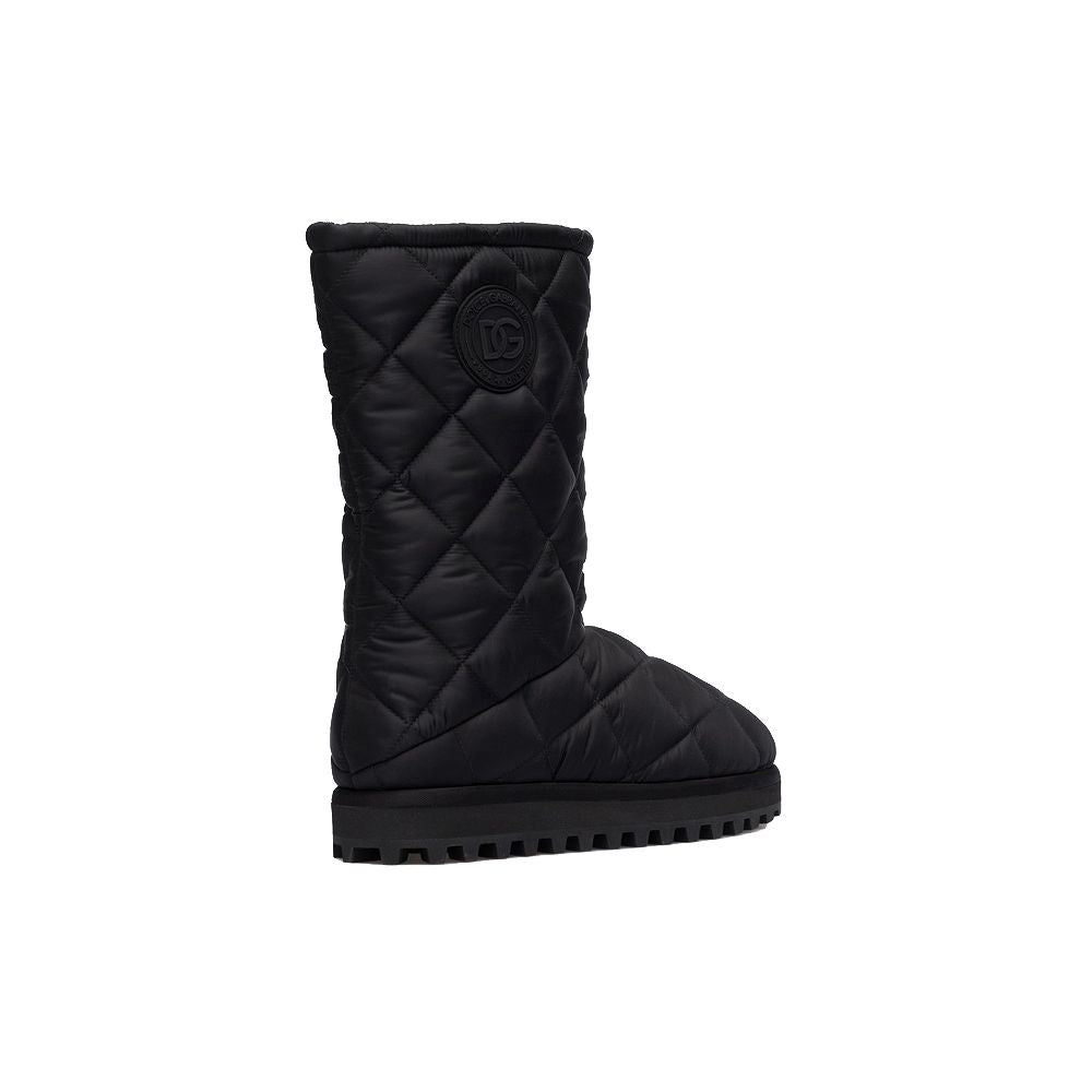 Dolce & Gabbana Black Nylon Men Boot Dolce & Gabbana