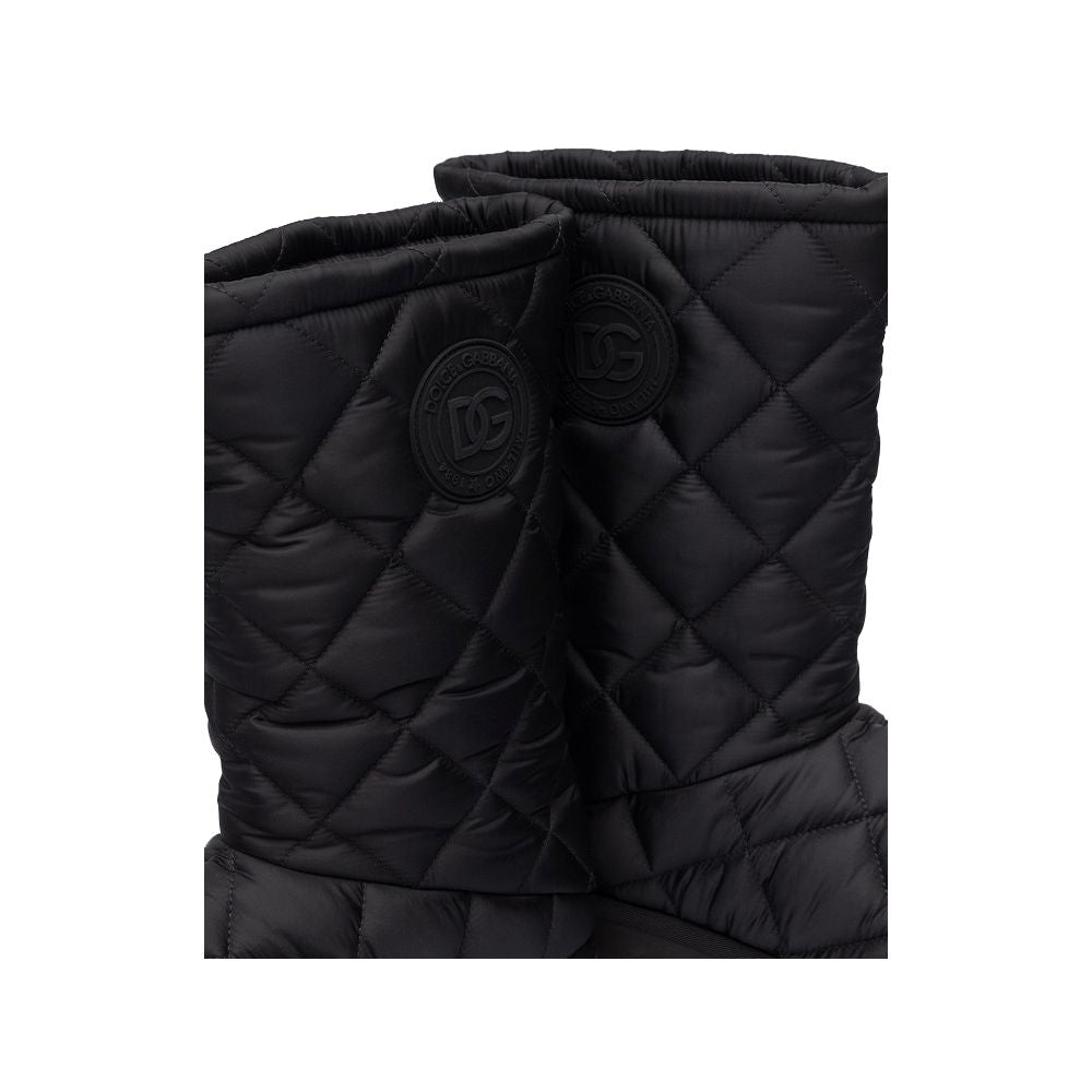 Dolce & Gabbana Black Nylon Men Boot Dolce & Gabbana
