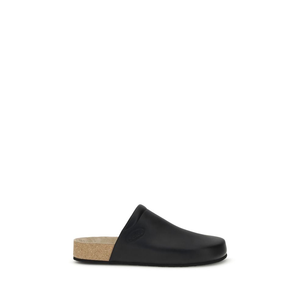 Balenciaga Leather Mules with cork insole Balenciaga