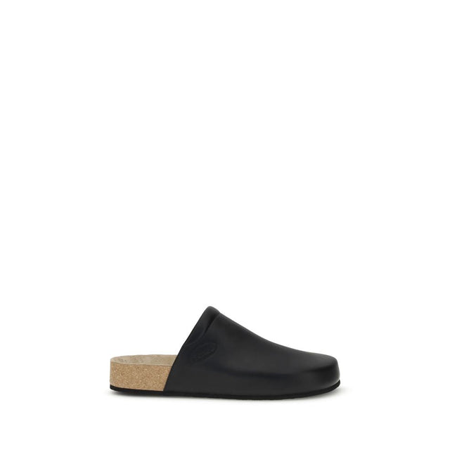 Balenciaga Leather Mules with cork insole Balenciaga