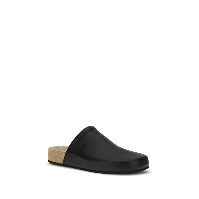 Balenciaga Leather Mules with cork insole Balenciaga