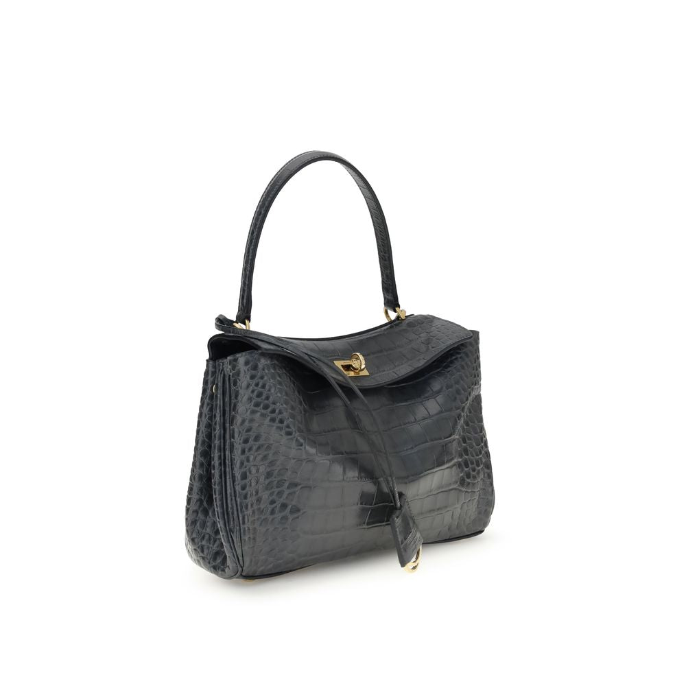 Balenciaga Rodeo Shoulder Bag in crocodile-print leather Balenciaga