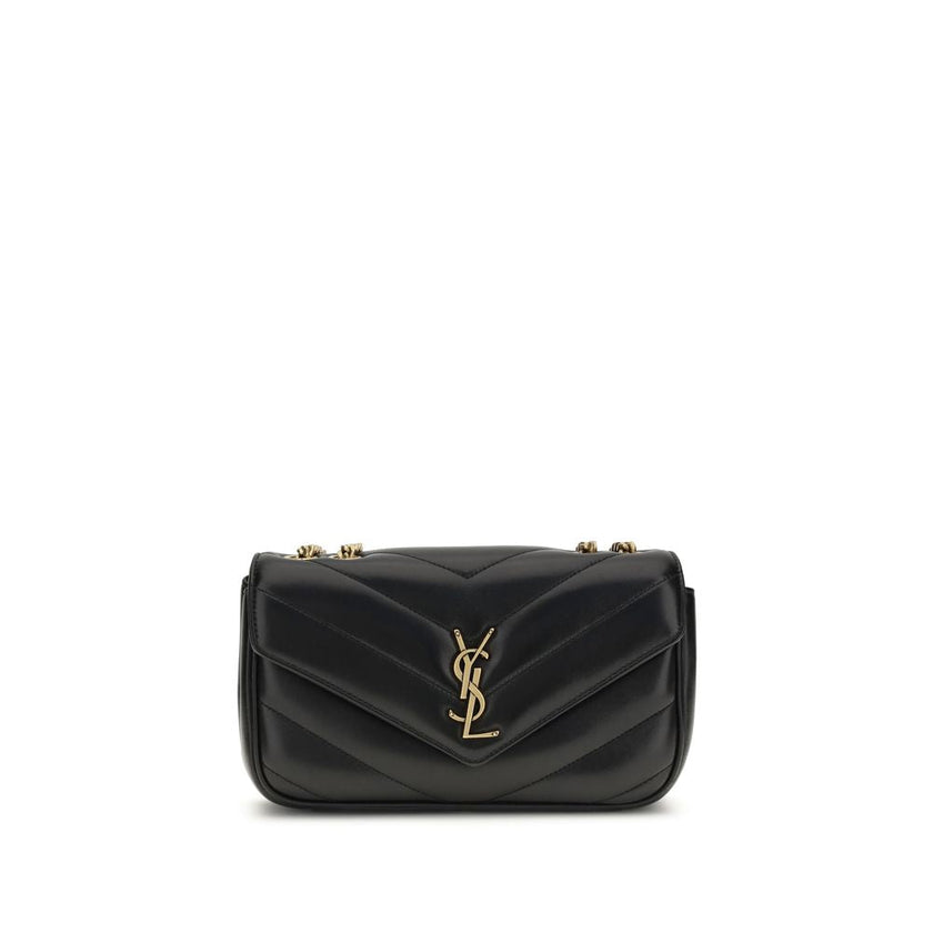 Saint Laurent Black Lamb Ovis Aries Aries Shoulder Bag Saint Laurent
