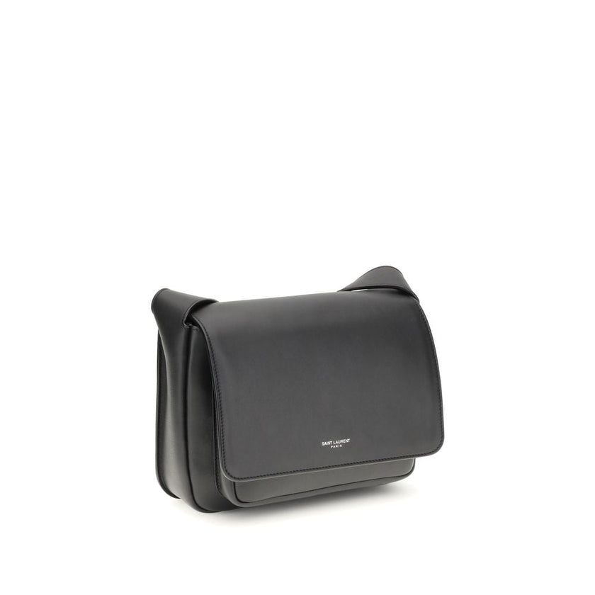 Saint Laurent Black Calf Leather Bos Taurus Shoulder Bag Saint Laurent