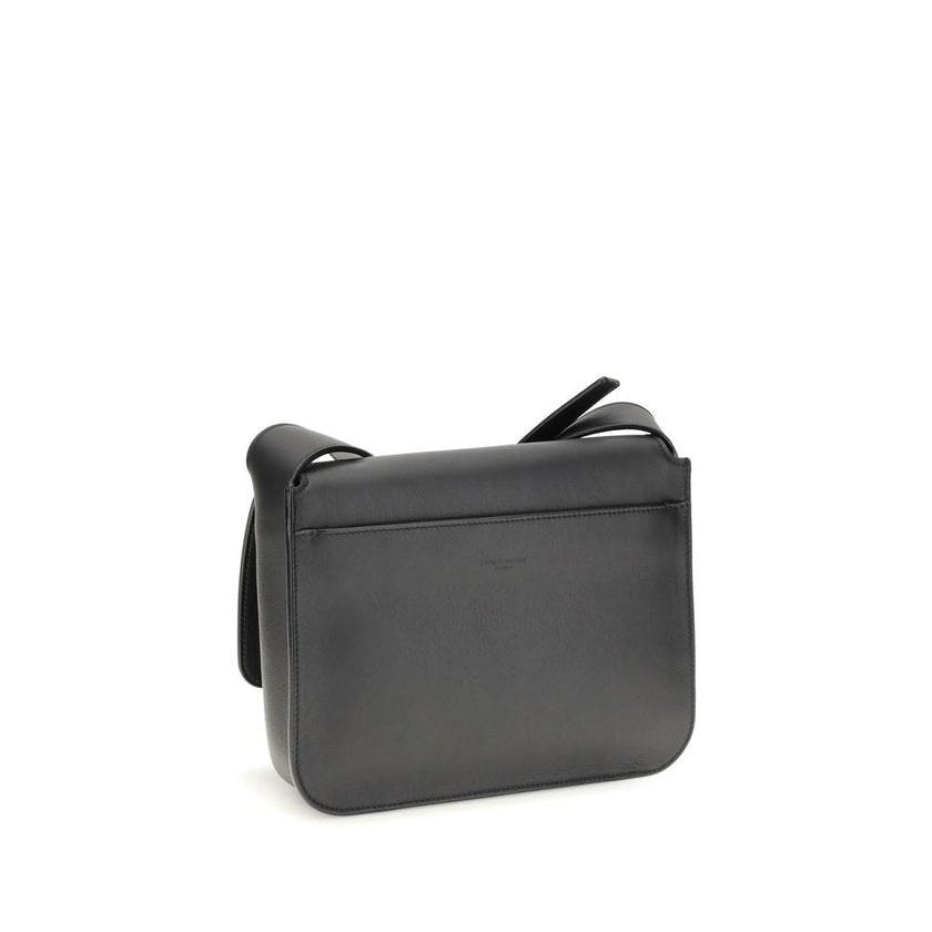 Saint Laurent Black Calf Leather Bos Taurus Shoulder Bag Saint Laurent