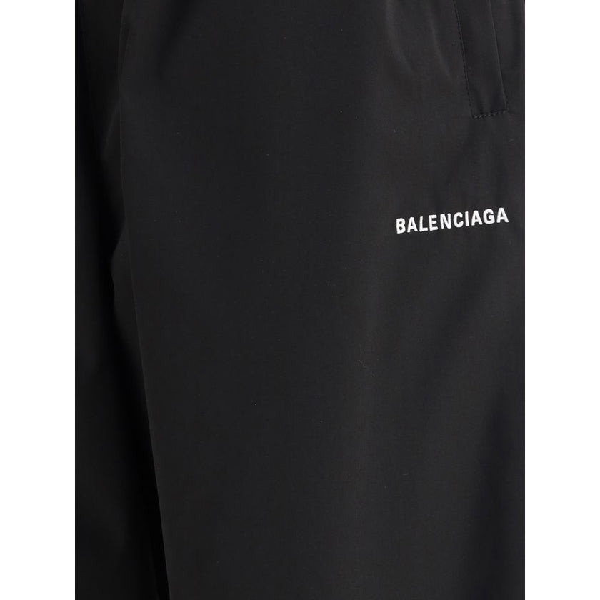 Balenciaga Black Polyester Casual Pants Balenciaga
