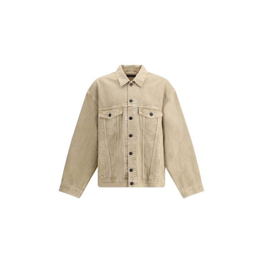 Balenciaga Beige Cotton Denim Jacket Balenciaga