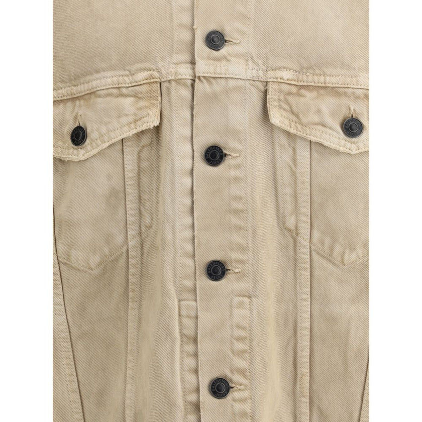 Balenciaga Beige Cotton Denim Jacket Balenciaga
