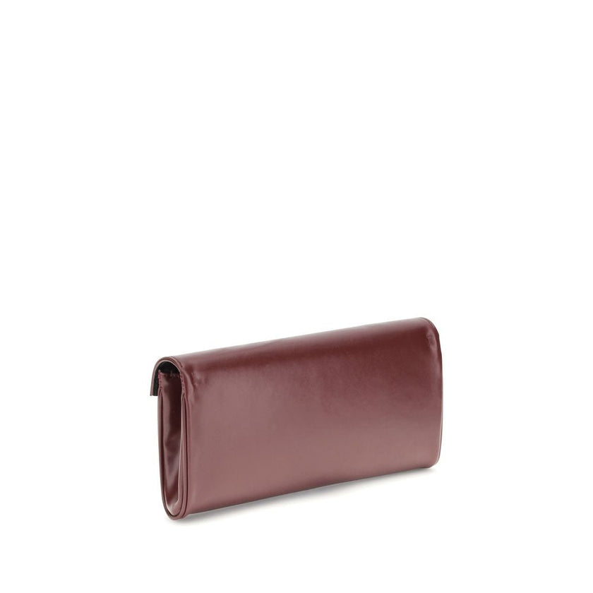 Giuseppe Zanotti Brown Leather Clutch Bag Giuseppe Zanotti