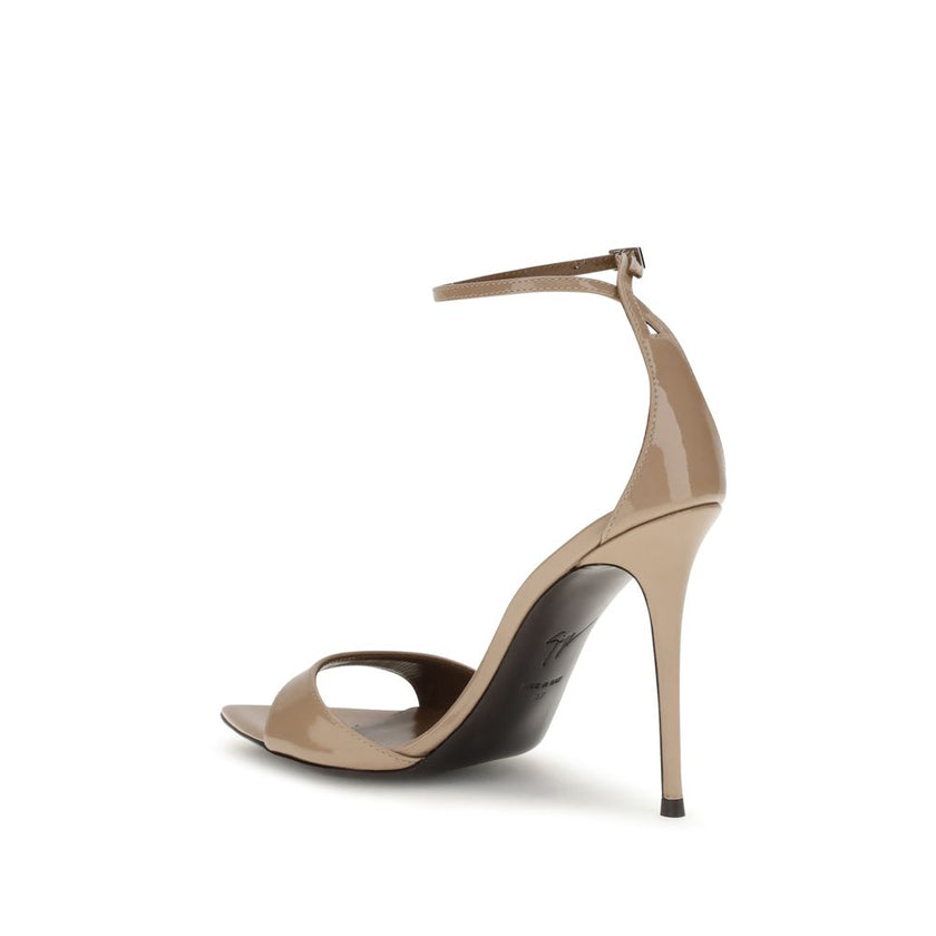 Giuseppe Zanotti Beige Leather Stiletto Heel Sandals Giuseppe Zanotti