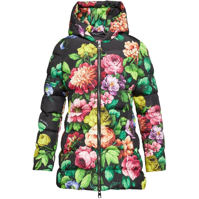 Dolce & Gabbana Multicolor Polyester Jackets & Coat Dolce & Gabbana