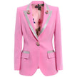 Dolce & Gabbana Pink Wool Jackets & Coat Dolce & Gabbana