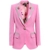 Dolce & Gabbana Pink Wool Jackets & Coat Dolce & Gabbana