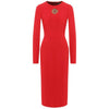 Dolce & Gabbana Red Viscose Dress Dolce & Gabbana