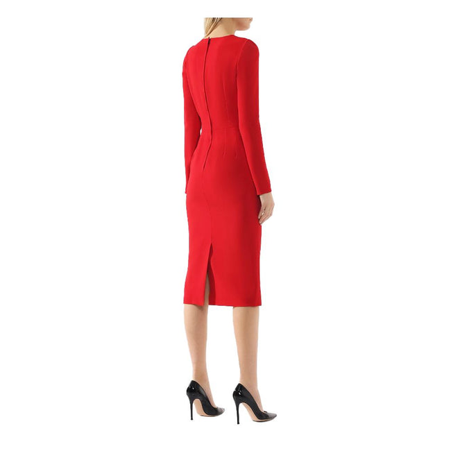 Dolce & Gabbana Red Viscose Dress Dolce & Gabbana