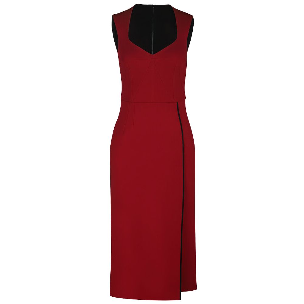 Dolce & Gabbana Red Viscose Dress Dolce & Gabbana