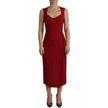 Dolce & Gabbana Red Viscose Dress Dolce & Gabbana