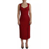 Dolce & Gabbana Red Viscose Dress Dolce & Gabbana