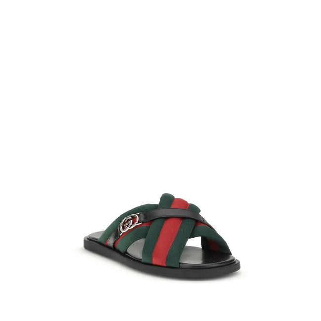 Gucci Web Sandals with Interlocking GG Gucci