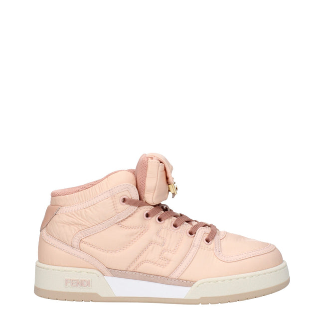 Fendi Pink Nylon High Tops Fendi