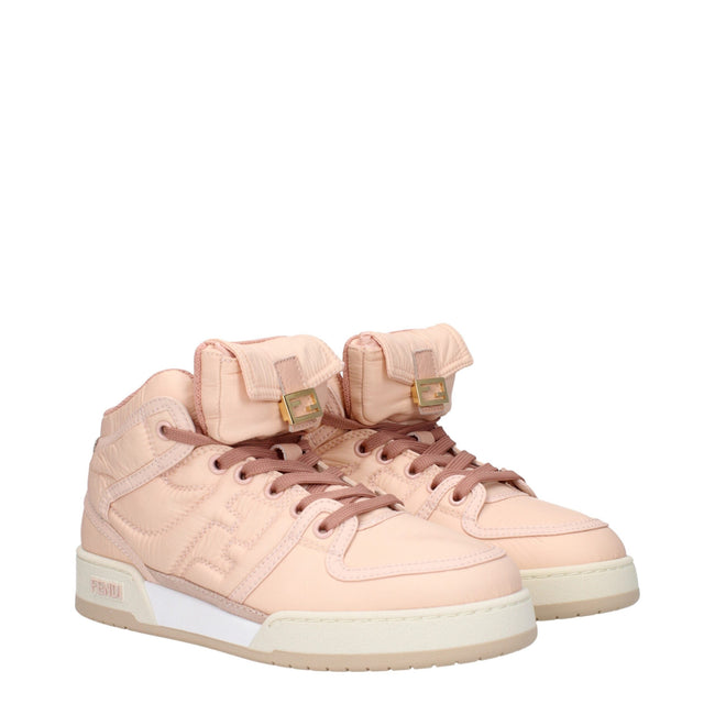 Fendi Pink Nylon High Tops Fendi