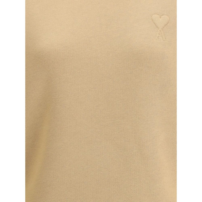 Ami Paris Beige Cotton Sweatshirt Ami Paris