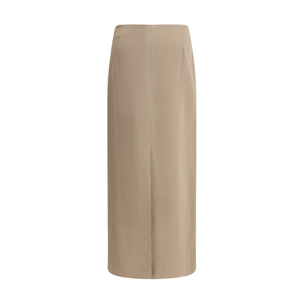 Brunello Cucinelli Satin midi Skirt Brunello Cucinelli