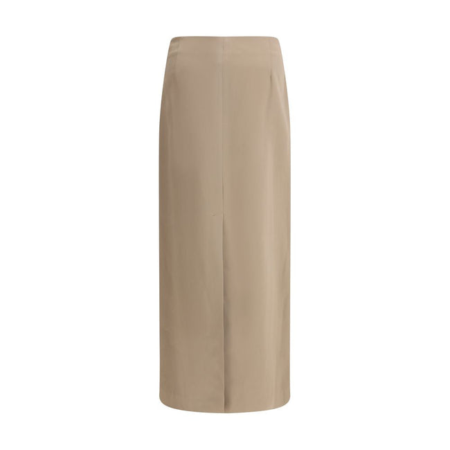 Brunello Cucinelli Satin midi Skirt Brunello Cucinelli