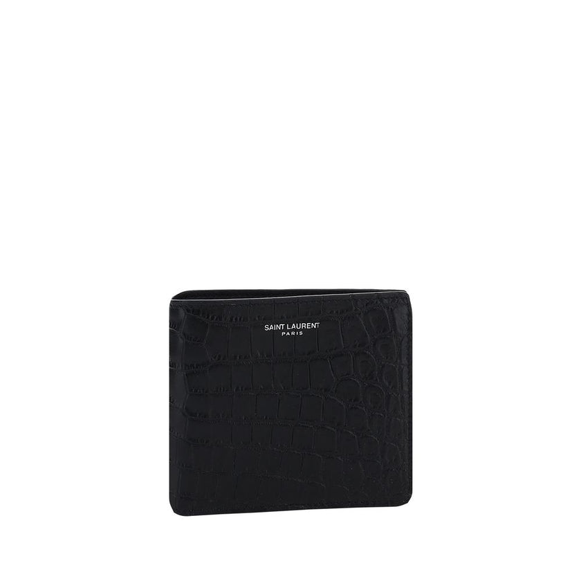 Saint Laurent Black Calf Leather Bos Taurus Wallet Saint Laurent