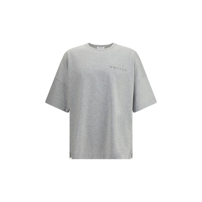 Alexander McQueen Gray Cotton T-Shirt Alexander McQueen