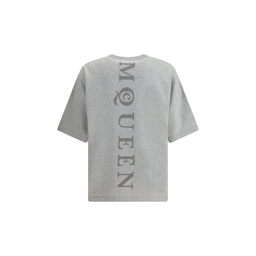 Alexander McQueen Gray Cotton T-Shirt Alexander McQueen