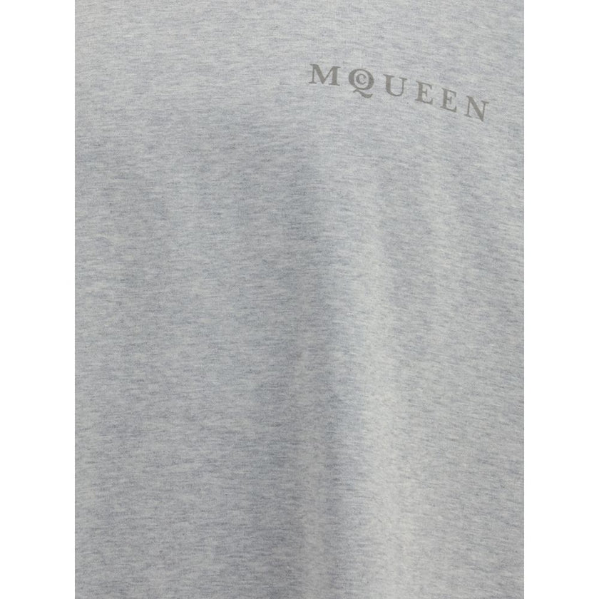 Alexander McQueen Gray Cotton T-Shirt Alexander McQueen