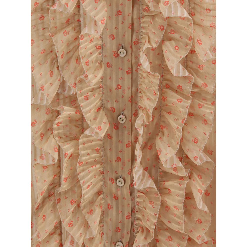 Kristina Ti Rouches silk Blouse Kristina Ti