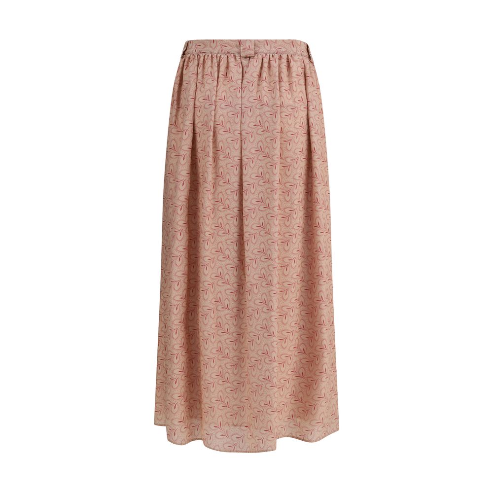 Kristina Ti Half circle Skirt with foliage print Kristina Ti