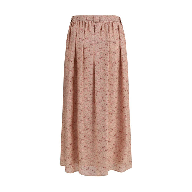 Kristina Ti Half circle Skirt with foliage print Kristina Ti