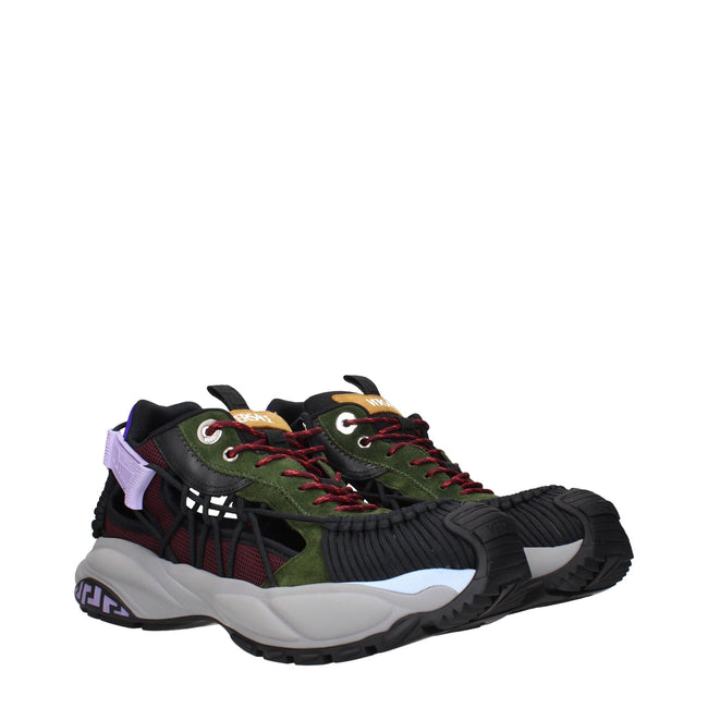 Versace Multicolor Leather Athletic Sneakers Versace