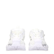 Versace White Leather Athletic Sneakers
