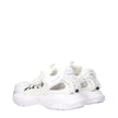 Versace White Leather Athletic Sneakers