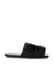 Bottega Veneta Elegant Black Leather Sandals Bottega Veneta
