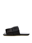 Bottega Veneta Elegant Black Leather Sandals Bottega Veneta