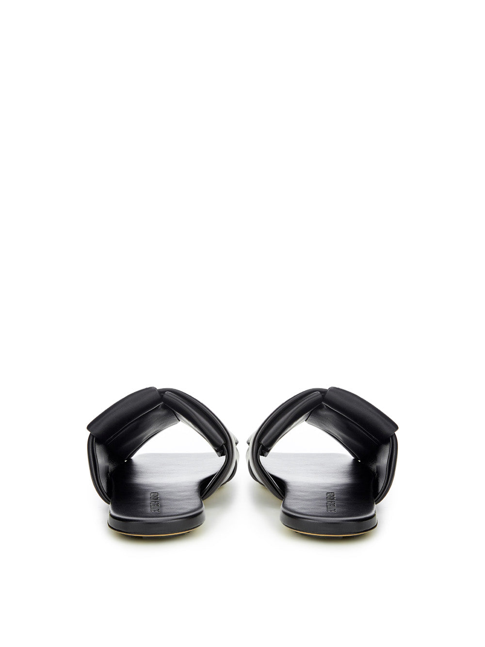 Bottega Veneta Elegant Black Leather Sandals Bottega Veneta