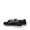 Christian Louboutin Black Leather Slip-On Loafers Christian Louboutin