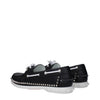 Christian Louboutin Black Leather Slip-On Loafers Christian Louboutin