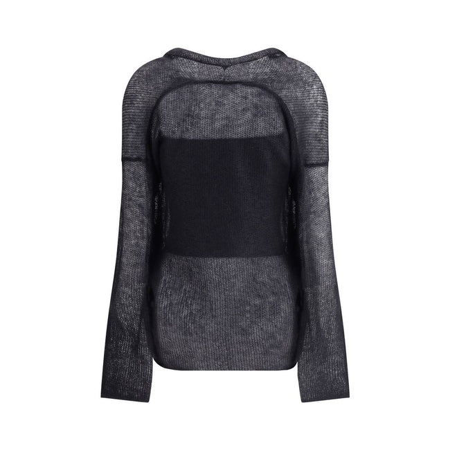 Giorgio Armani Double-breasted cardigan and top in a wool and mohair blend Twin-set Giorgio Armani