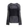 Giorgio Armani Double-breasted cardigan and top in a wool and mohair blend Twin-set Giorgio Armani